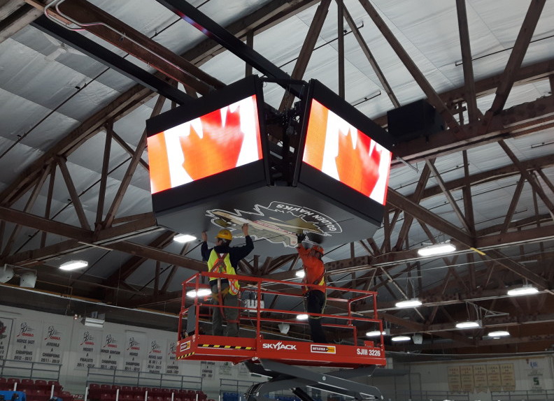 Quinte West Gets New Nevco Video Display In Time For The Dudley Hewitt