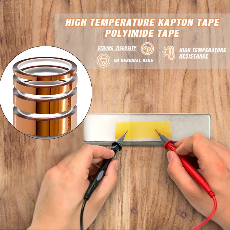 Strong sticky adhesive tape high temperature heat resistant polyimide