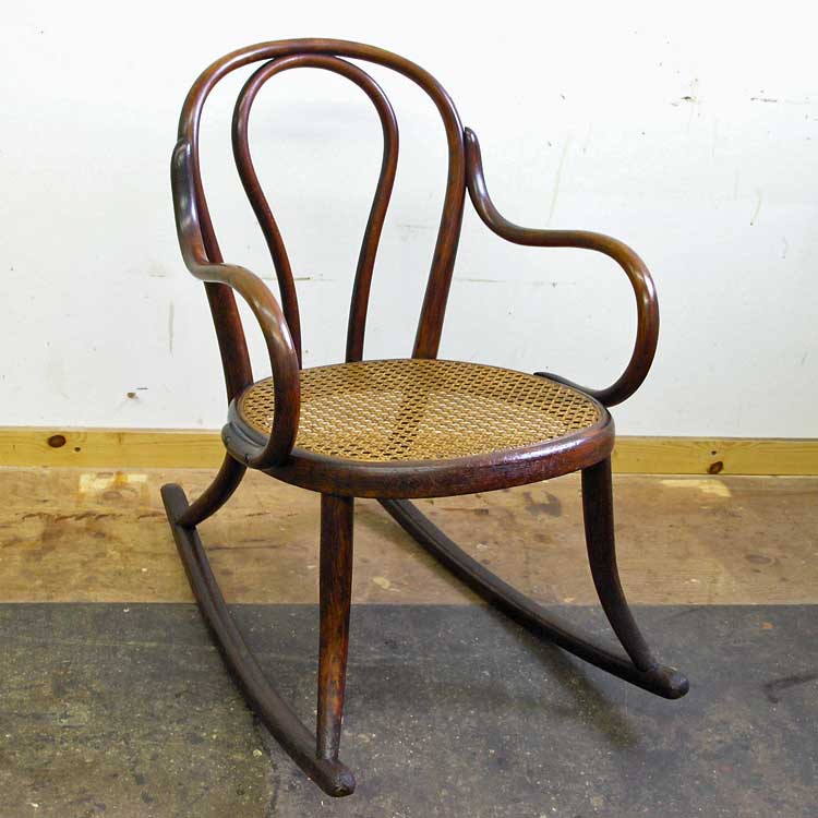 Childs Bentwood Rocker Restoration SCOTT DOYLE INC
