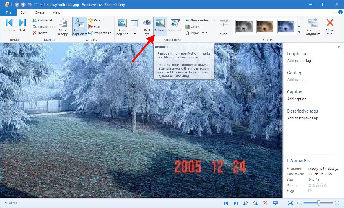 How to remove date stamps from photos in Windows 7, 8 and 10 Scottie