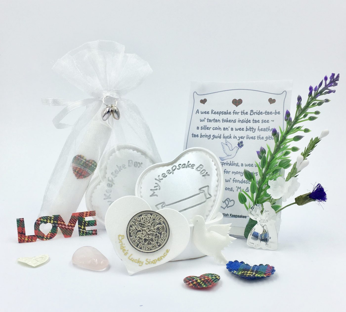 Wedding Keepsake Gift Set Scottish theme Scottish Keepsakes