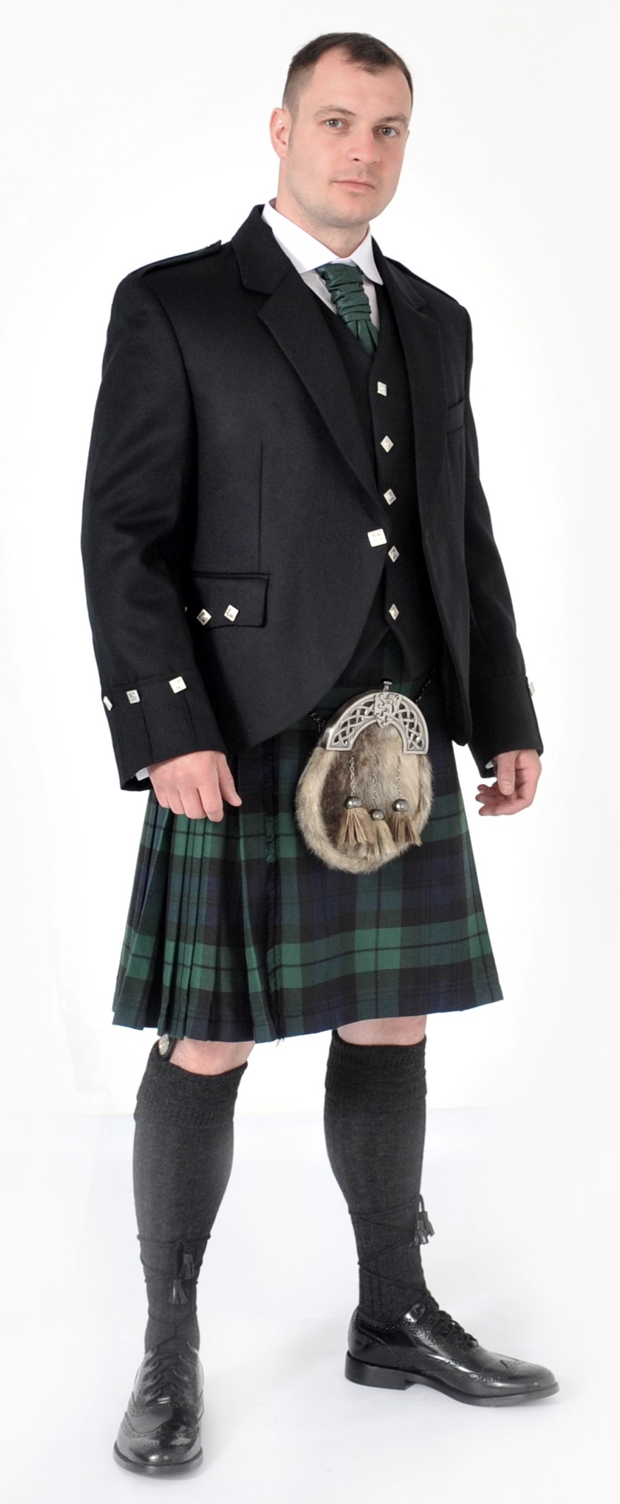 Scottish 8 Yard Black Watch Kilt outfits Scottish Kilt Collection