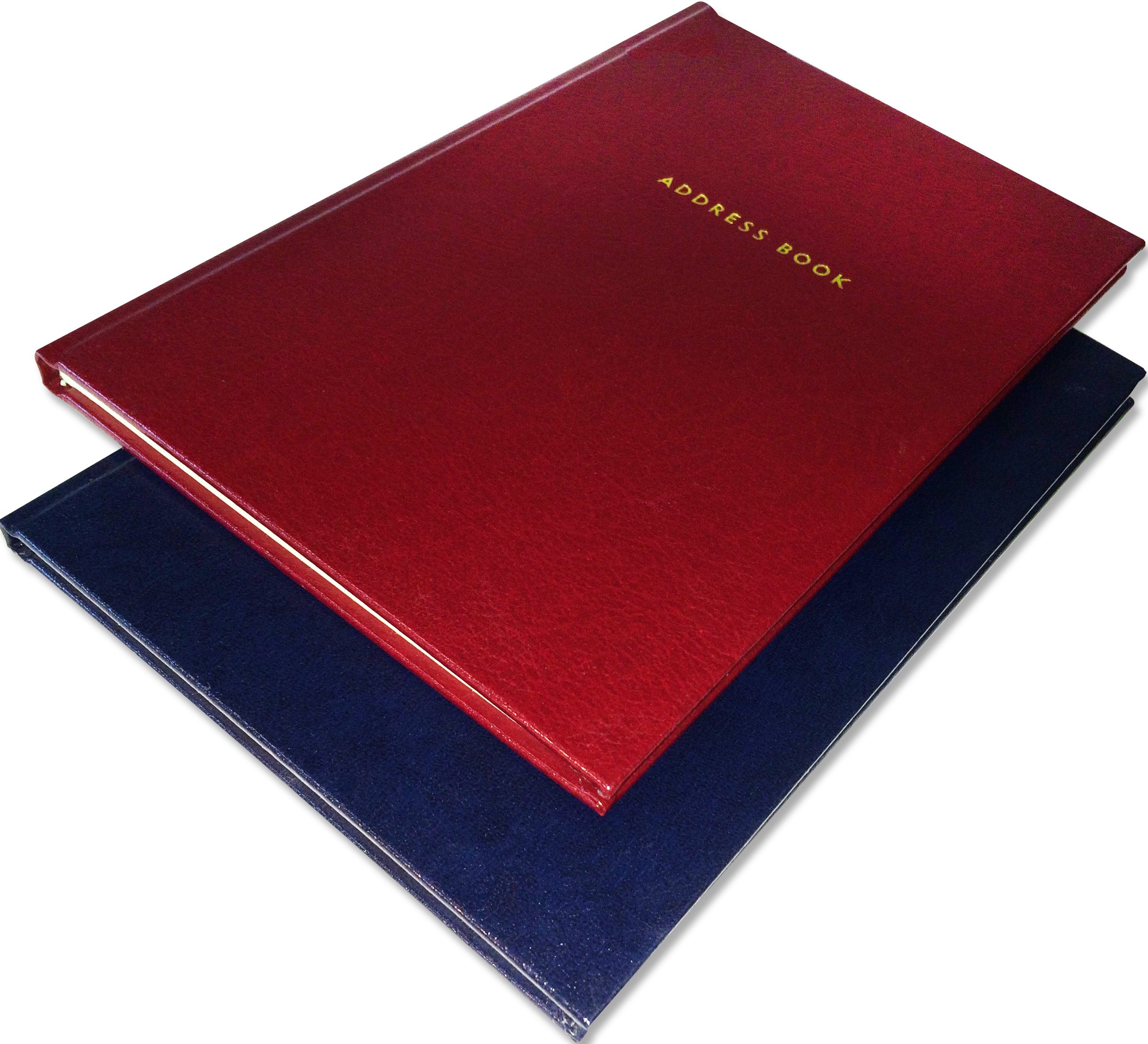 Buy Personalised ADDRESS BOOK RED at The Scottish Leather Binding Company