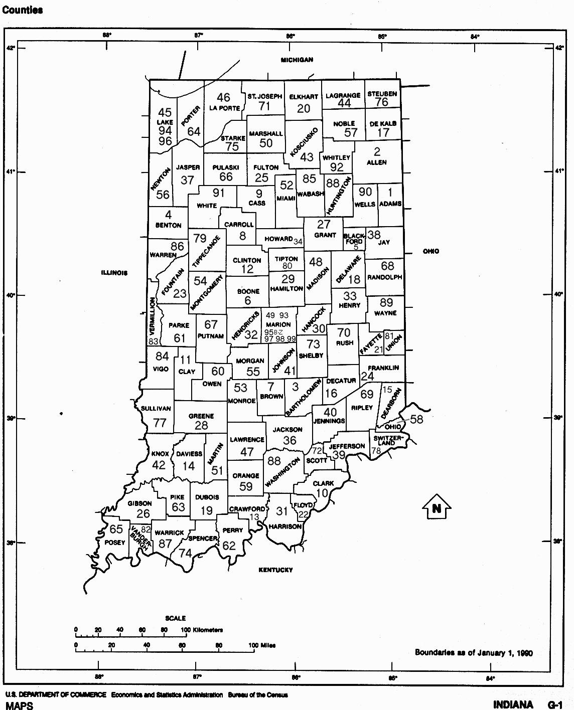 Indiana Code Map