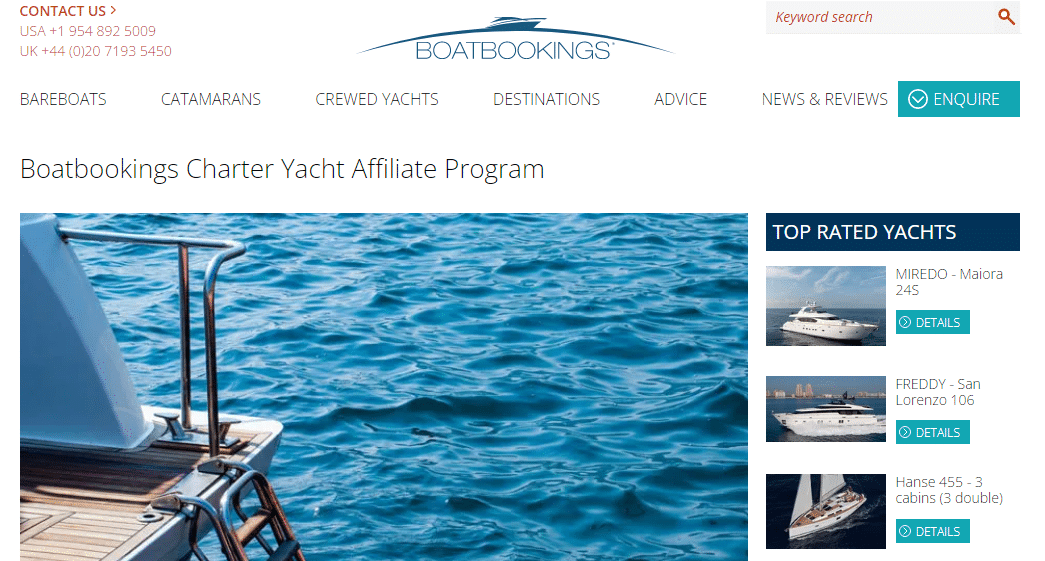 The Best Yacht Rental Affiliate Programs •