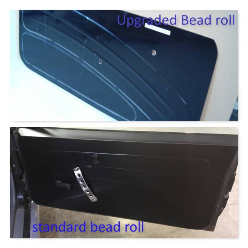 Camaro Door Panels Color Natural Bead Roll Standard Bead Roll DPLH No