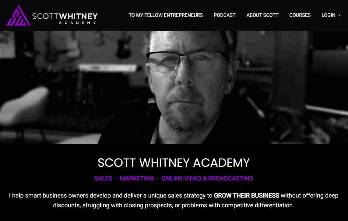 Scott Whitney Academy Small Business Sales Training
