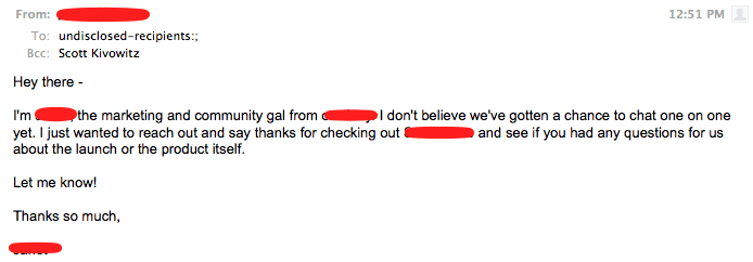 An Example Of Bad Email Marketing Scott Wyden Imagery