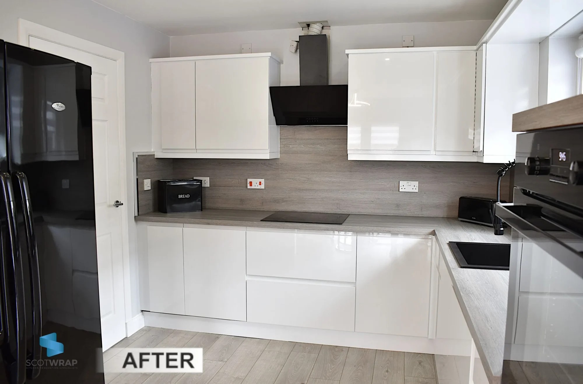 Kitchen Door Wraps in Glasgow Worktops & Splashbacks in Glasgow