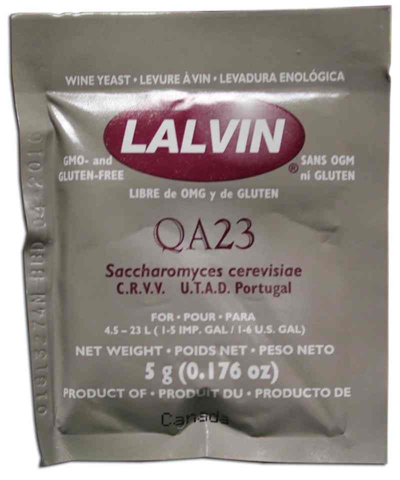 Qa23 Lalvin Active FreezeDried Wine Yeast Scotzin Brothers