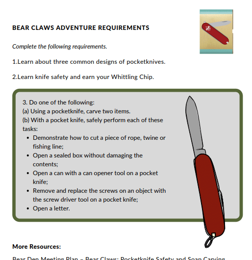 Bear Claws Adventure Scouter Mom