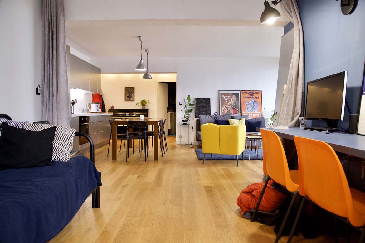 Appartement jeune couple à Paris , lieu de tournage Scouting location