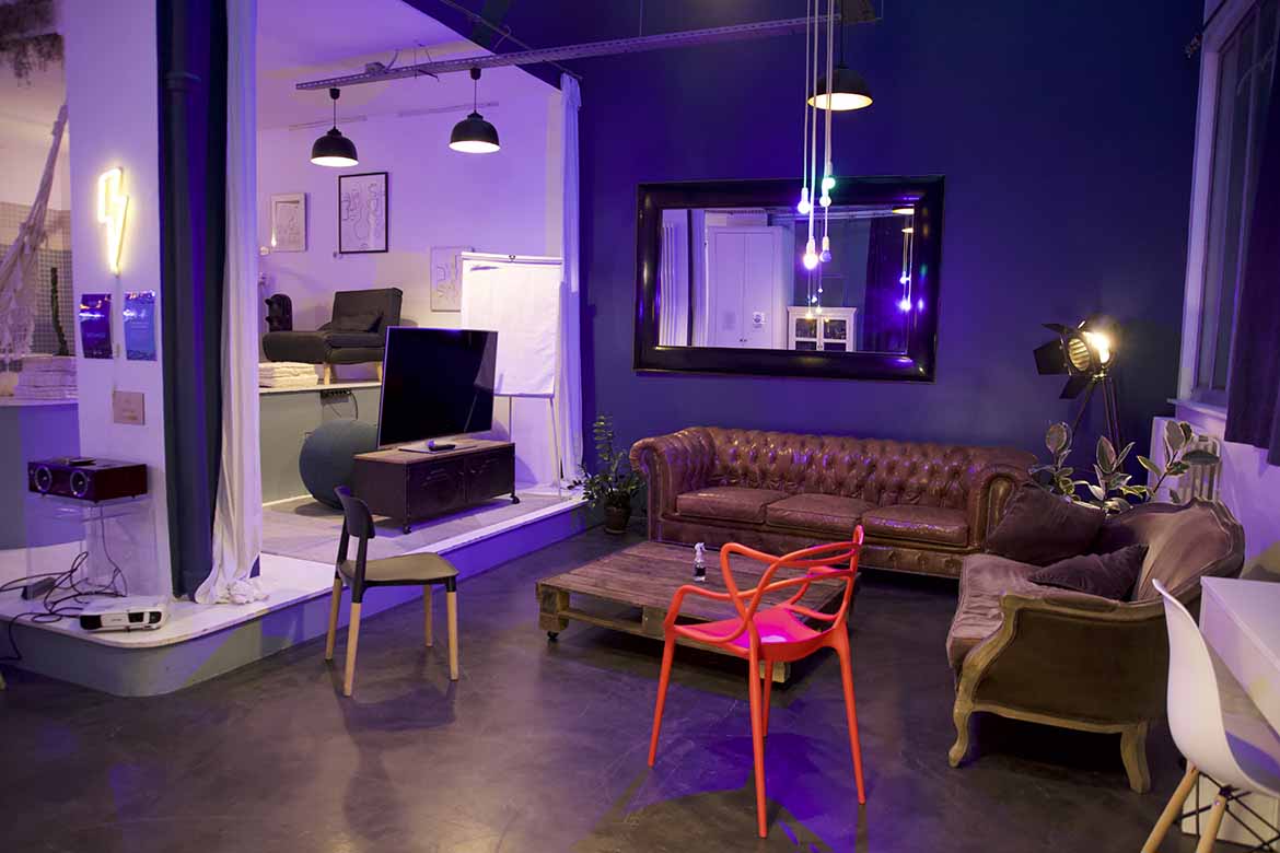 Loft Atelier avec grande verrière sur Paris , lieu de tournage