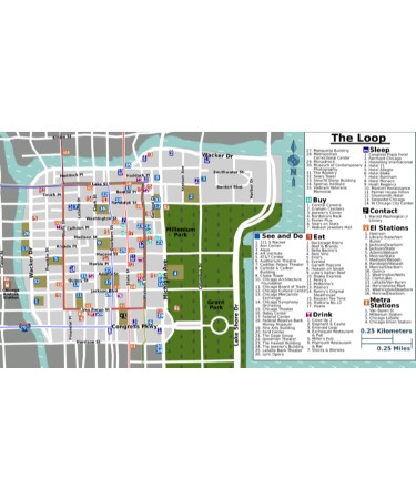 🗺 Downtown Chicago Map PDF - Free Download (PRINTABLE)