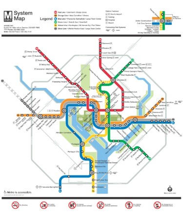 🚇 Washington Metro Map PDF - Free Download (PRINTABLE)