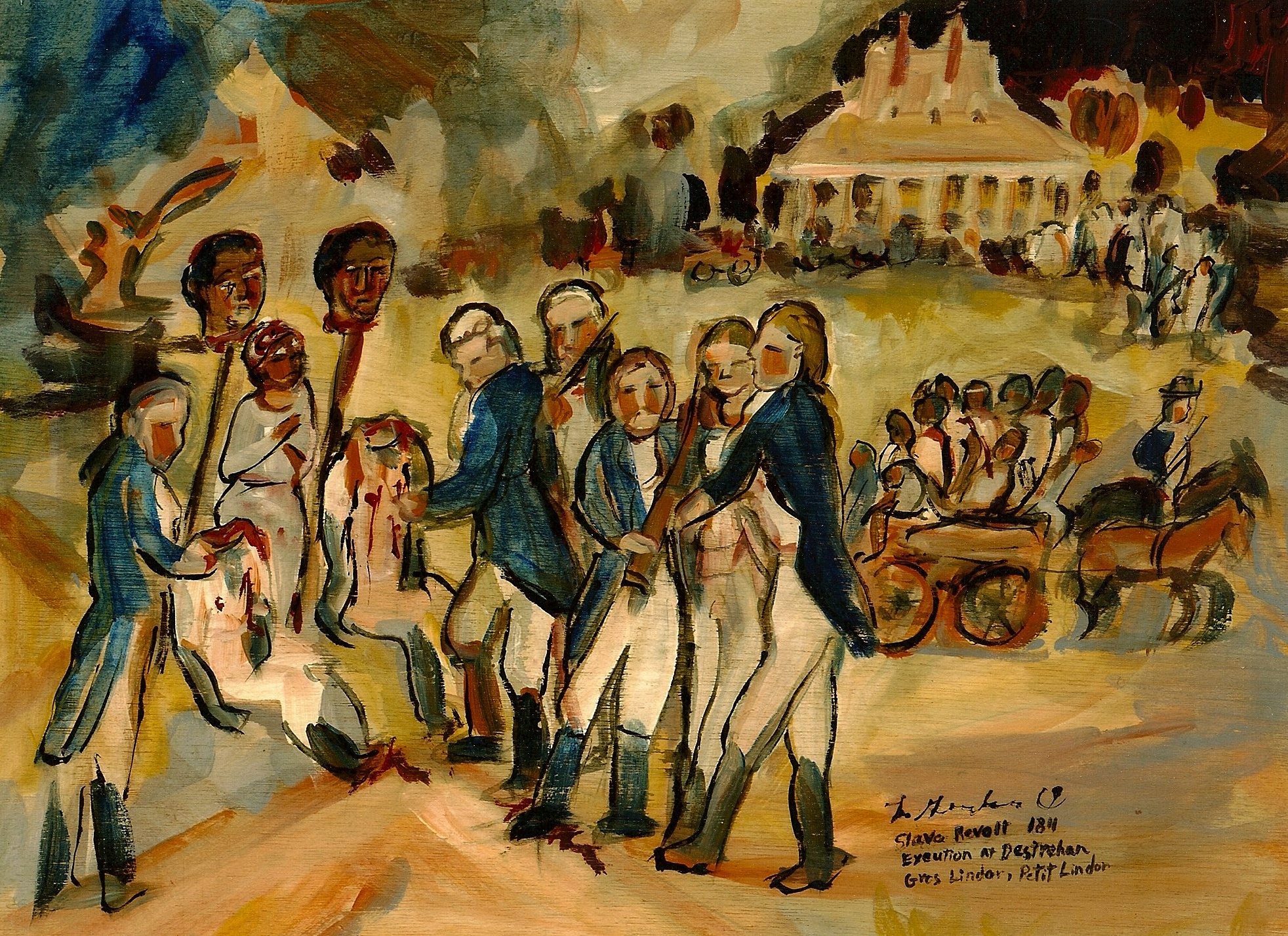 1811 Slave Revolt Paintings Lorraine Gendron St. Charles Parish