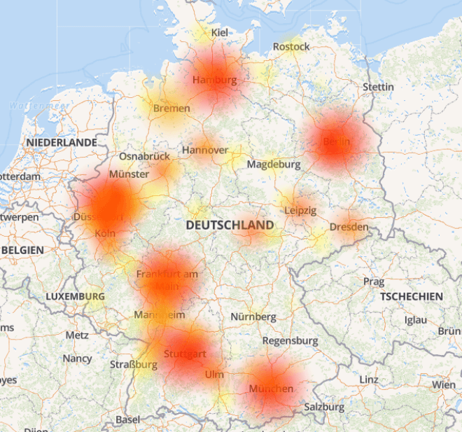 Störung bei O2 Aktuell massive Ausfälle im Mobilfunk und