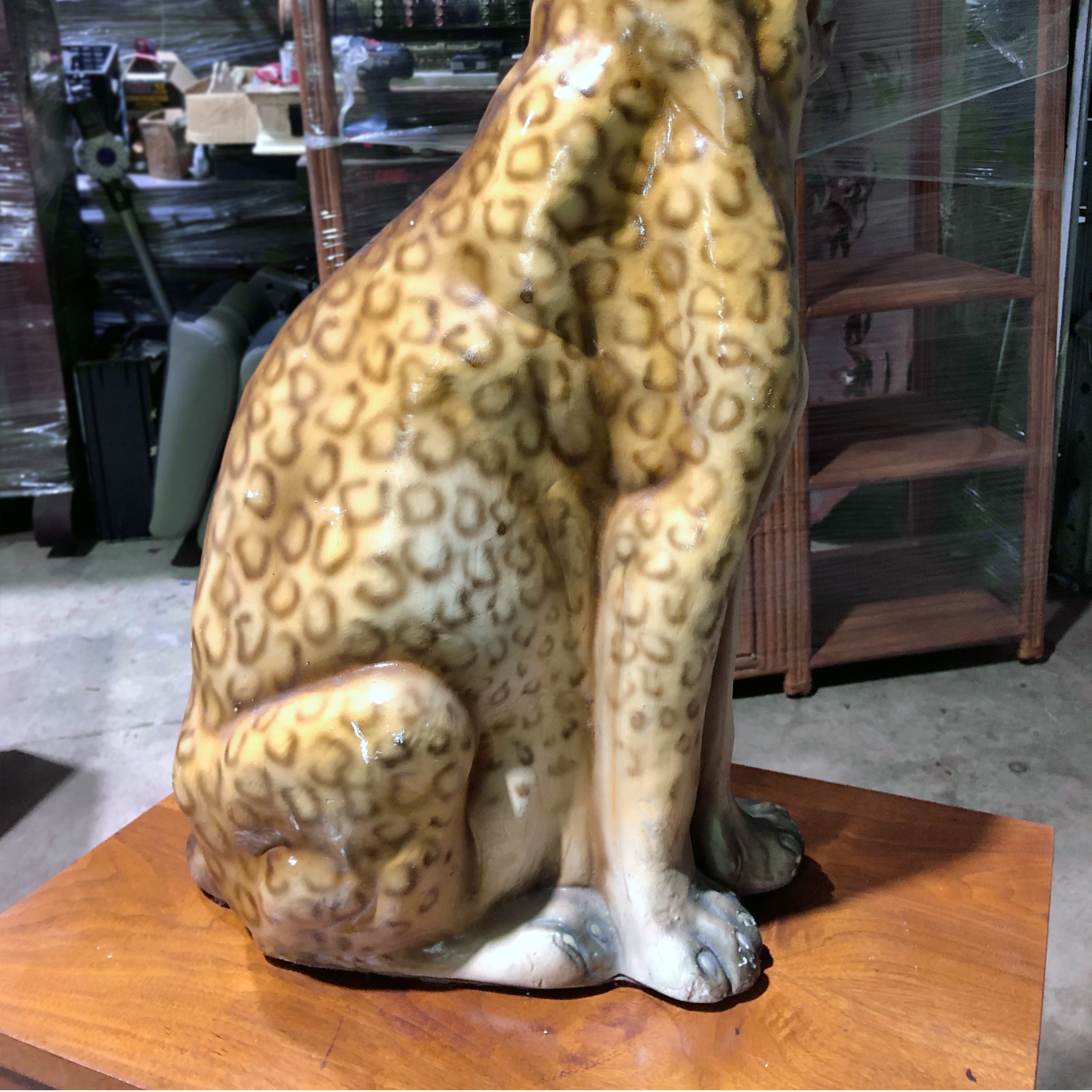 Large Vintage Art Deco Leopard Statue Scranton Antiques