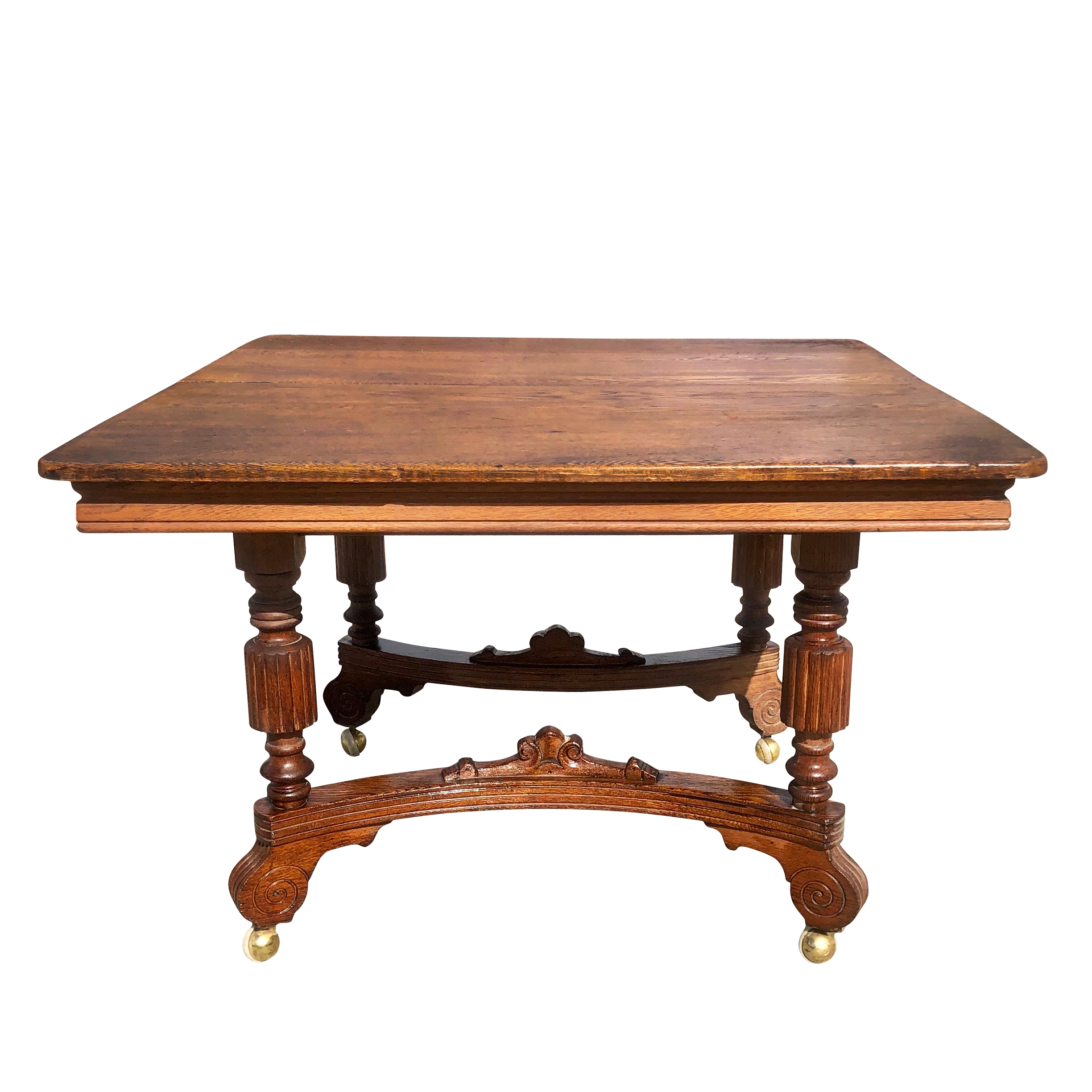 Antique Victorian Farmhouse Dining Table Antique Victorian Farmhouse Carved Oak Square Dining Table Scranton