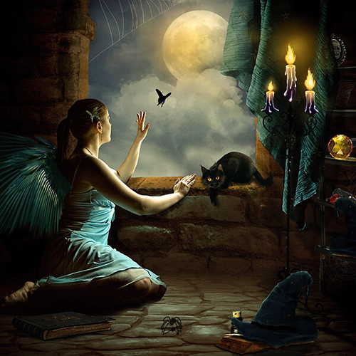 Free Scrap kit Witching Hour from Magic & Halloween Scrap Kits