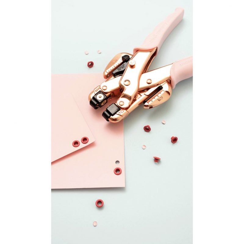 CropADile Hole Punch & Eyelet Setter Rose Gold Malaysia Scrapbook