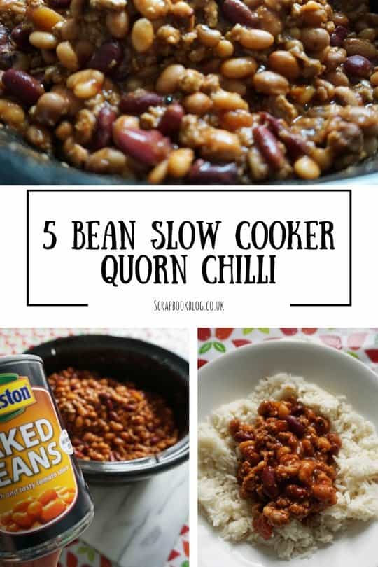 Recipe Five Bean Slow Cooker Chilli Scrapbook Blog