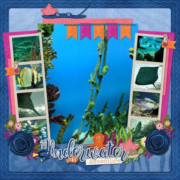 Scrapbooking Theme Underwater Scrapbook Campus