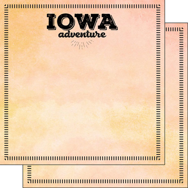 Scrapbook Customs Iowa Postage Adventure Paper
