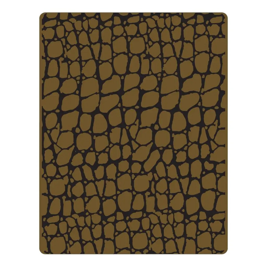 Sizzix Croc Embossing Folder Scrapbook Essentials BC