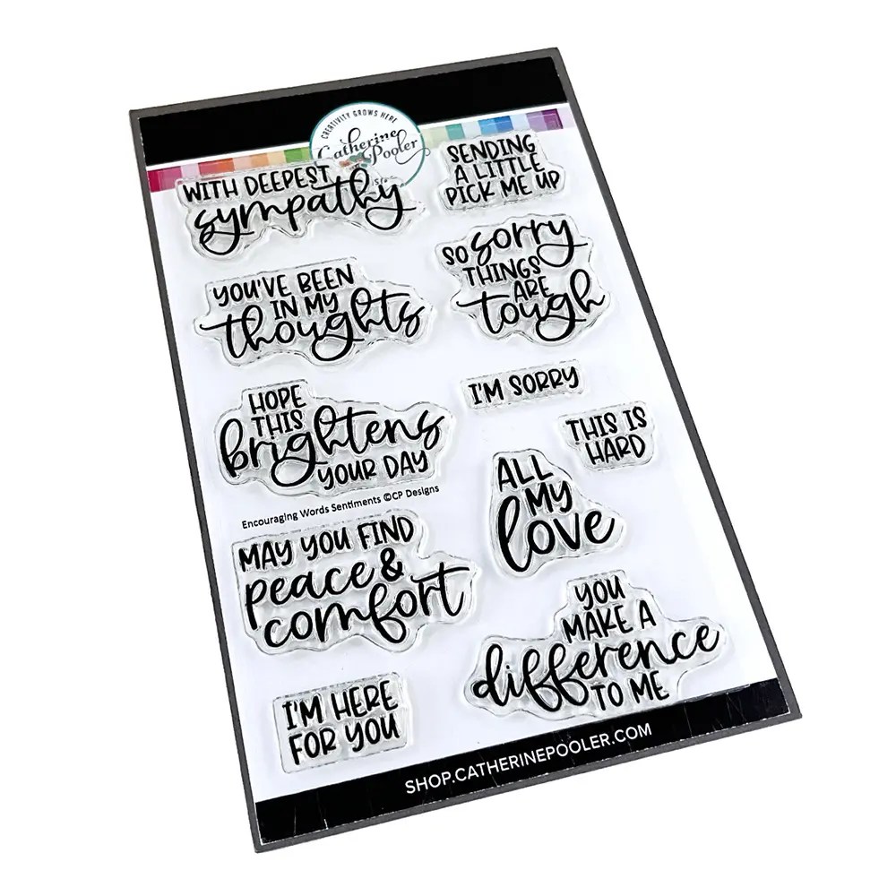 Catherine Pooler Stamps Encouraging Words Sentiments Scrapbook