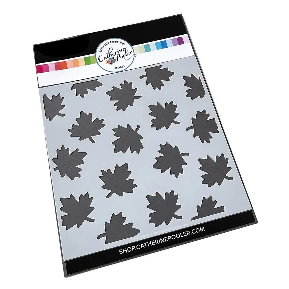 Catherine Pooler O Canada Forever Maple Stencil Scrapbook