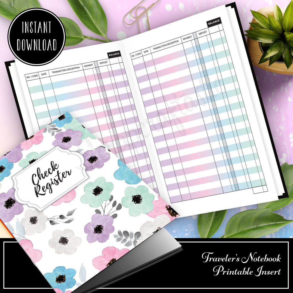 Printable Undated Bill Tracker Planner Insert for A5 Rings or Travelers