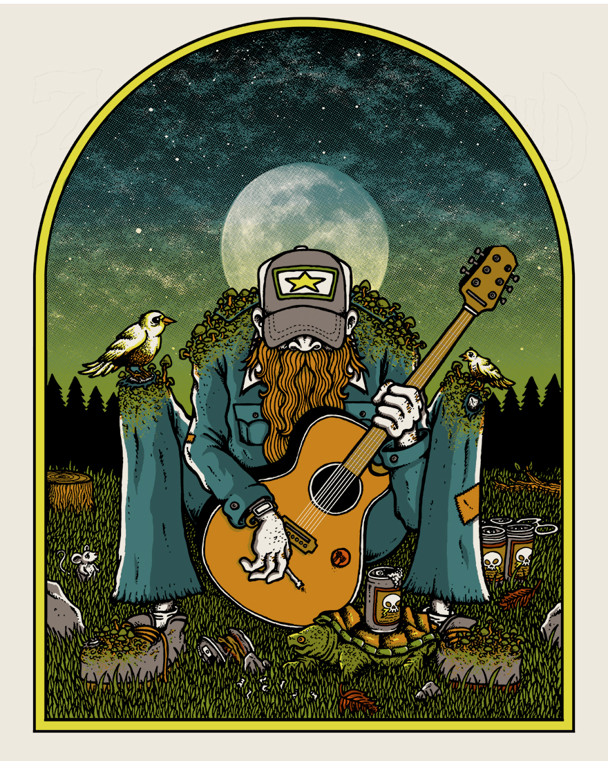 Country Wizard Art print 2014 Scraped Knee