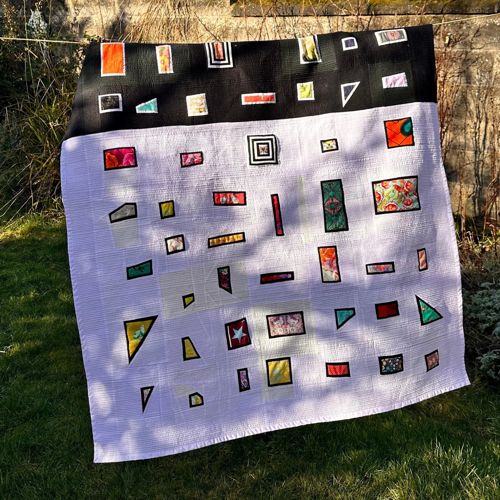 Quilting With Scraps With A Special Meaning Framed Scraps Quilt
