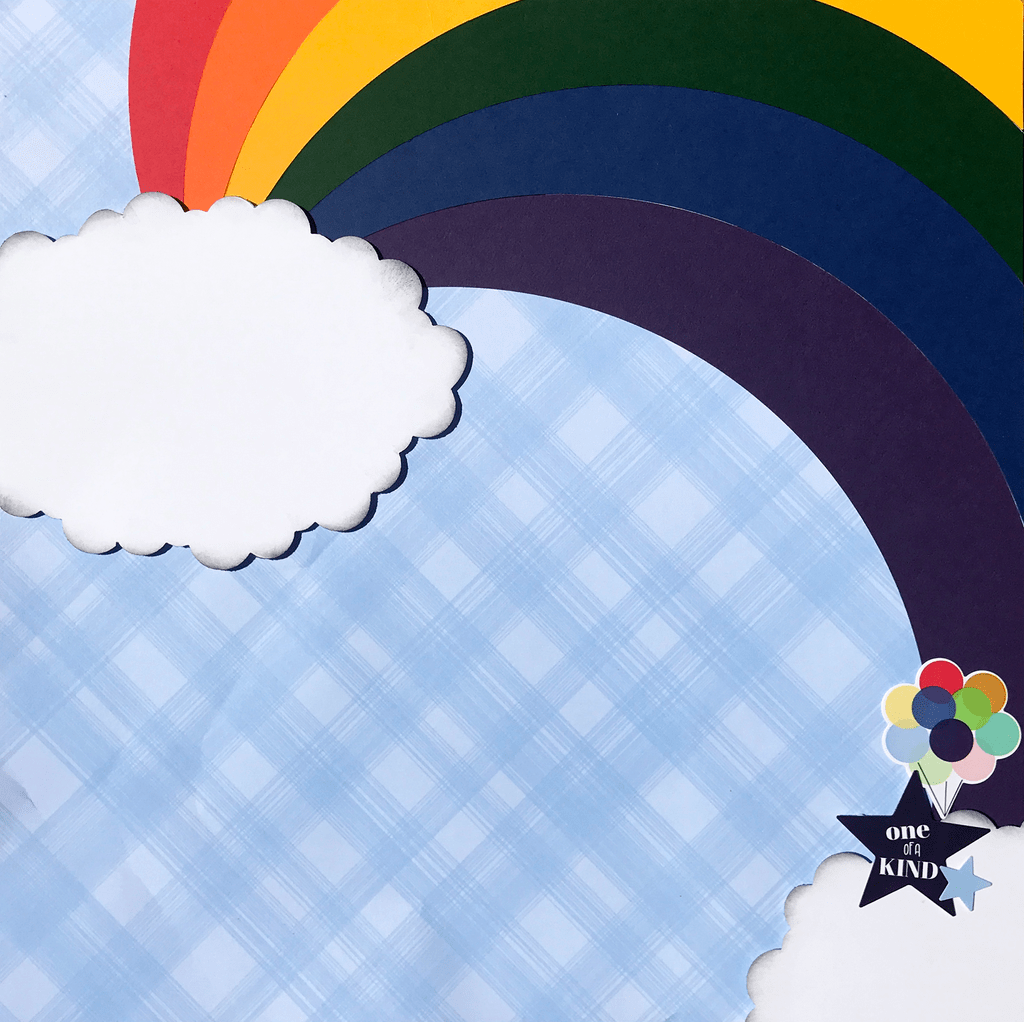 Rainbow Scrapbook Layouts ScrapHappyMaria