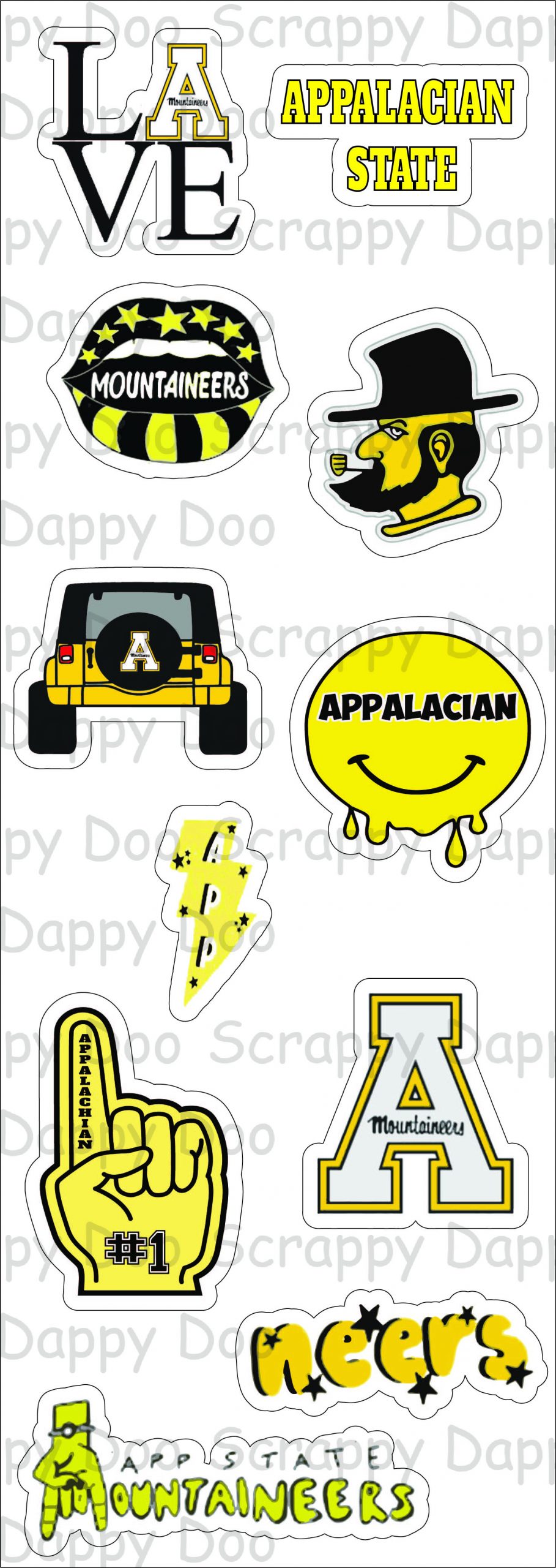 College/University Stickers Scrappy Dappy Doo
