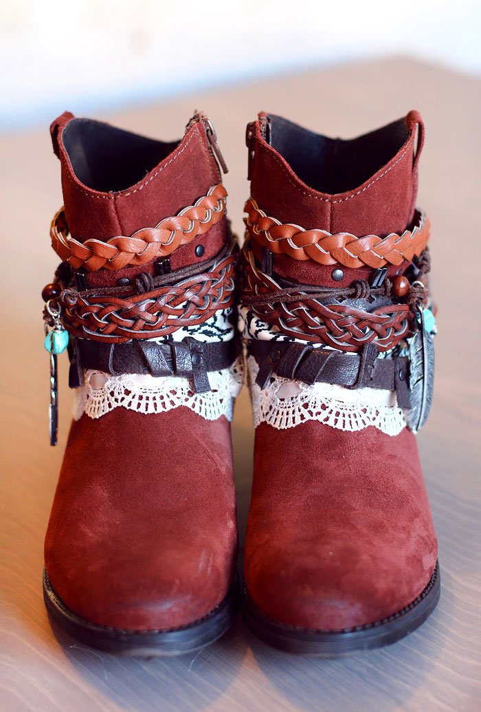 DIY Boho Boots Scratch and Stitch