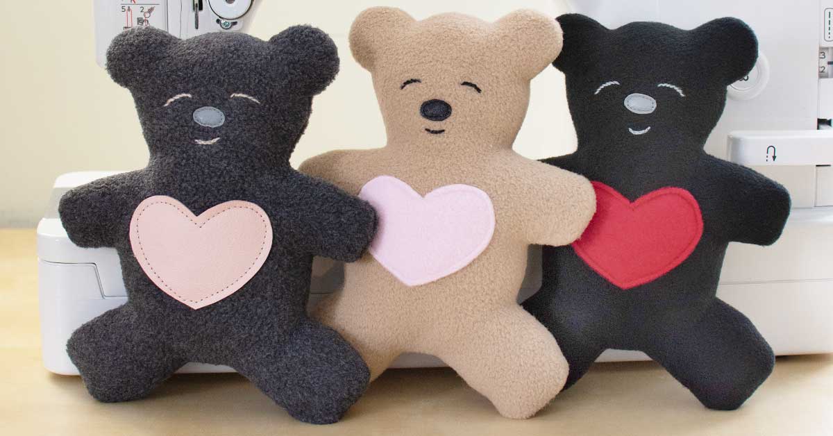 Teddy Bear Pattern The Love Bear Scratch and Stitch