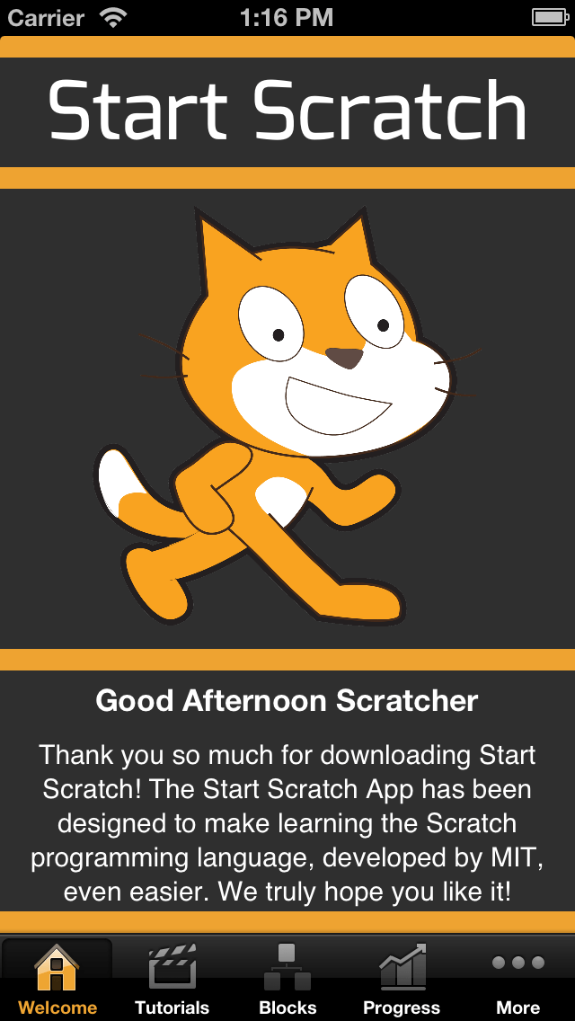 Start Scratch iPhone App ScratchEd