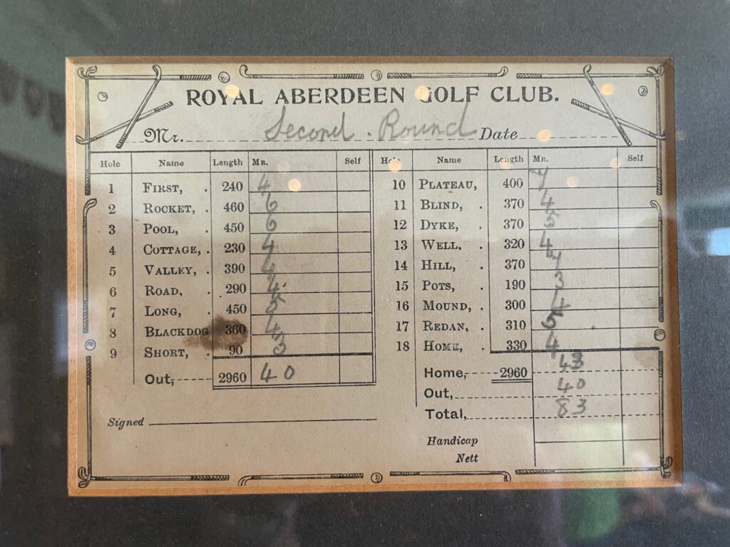 Royal Aberdeen Golf Club Scratch House Golf Marketing