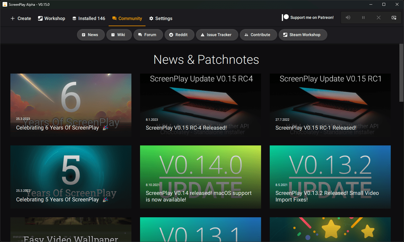 ScreenPlay - Free Open Source Wallpaper, Widgets & Wallpaper Engine