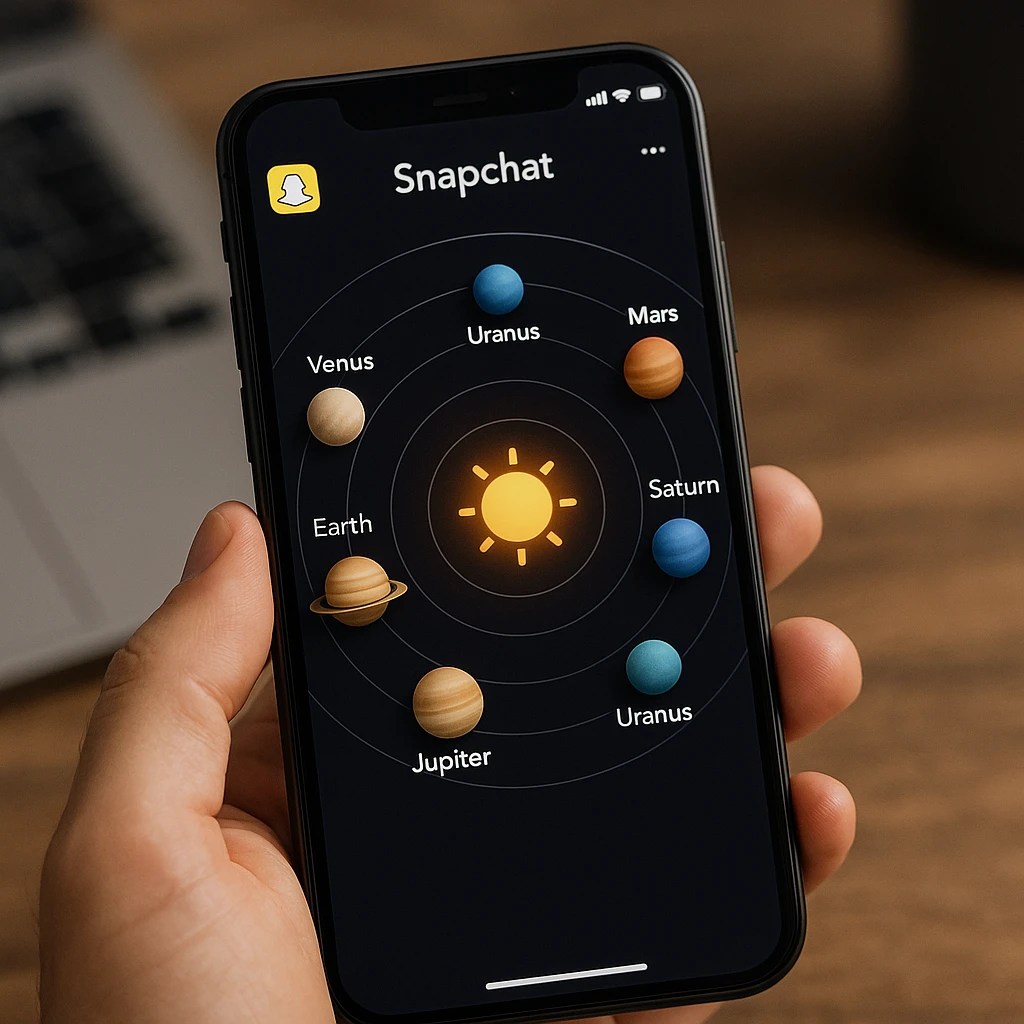 How Snapchat Friend Solar Systems work Order and Meaning