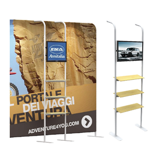 Curved Shelving Unit (Z01) Exhibition Display Brisbane