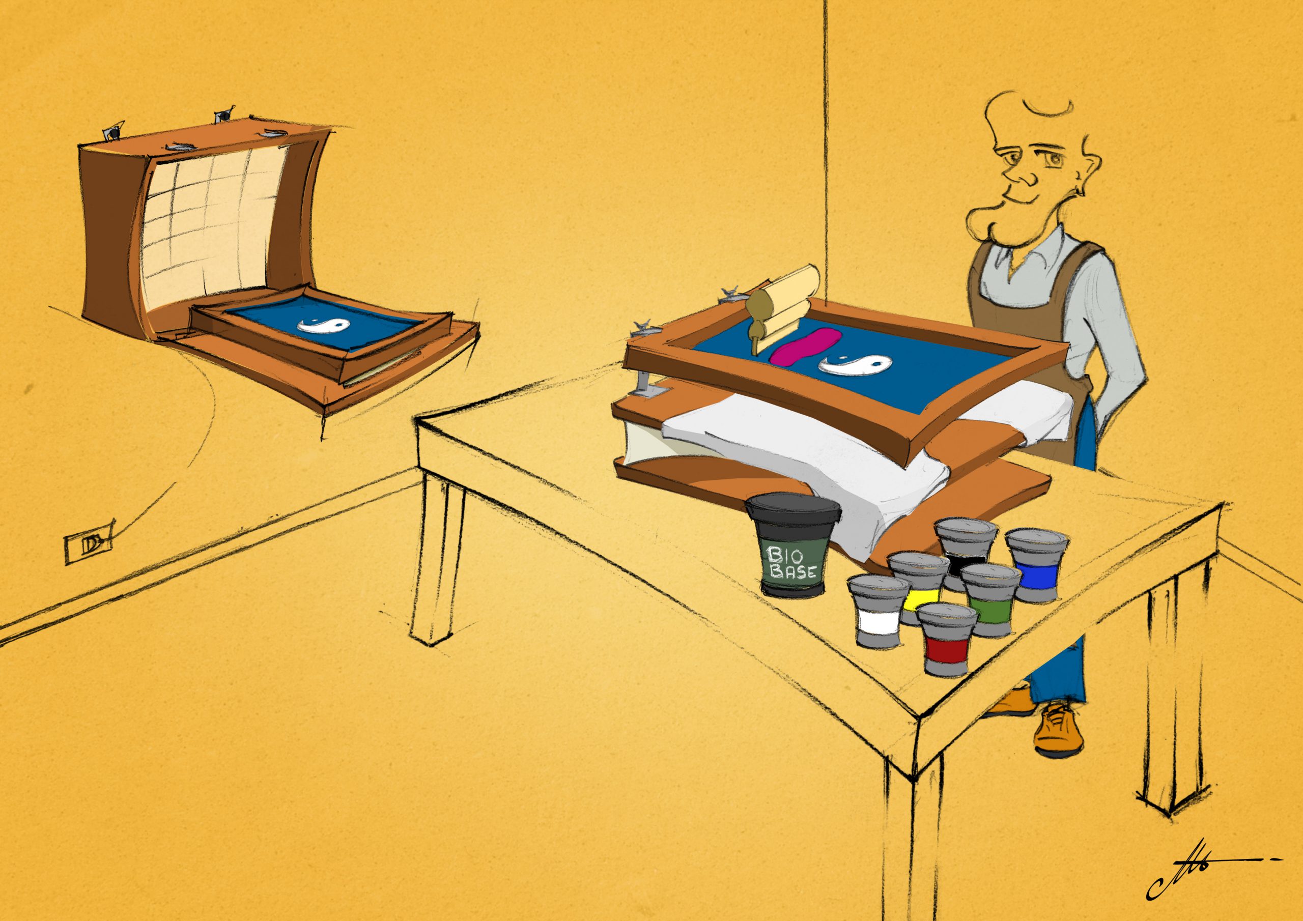 Setting up a small and low budget screen printing CPL Fabbrika