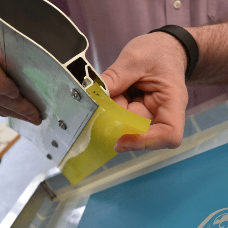 What is the difference between squeegee blade profiles? Screen Print