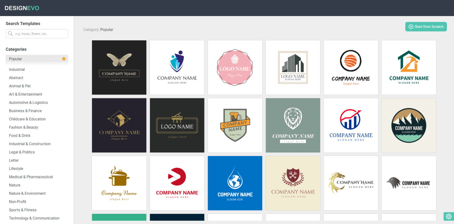 Best Free Online Logo Design Tool DesignEvo Helps You Make Custom Logo