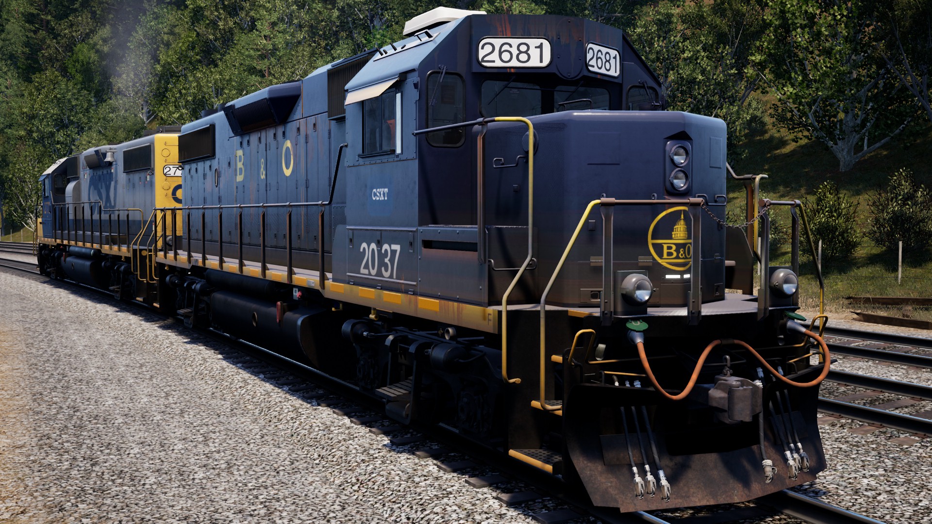"Gefallene Fahne" LackierungPack für CSX GP38 RailSim.de Die