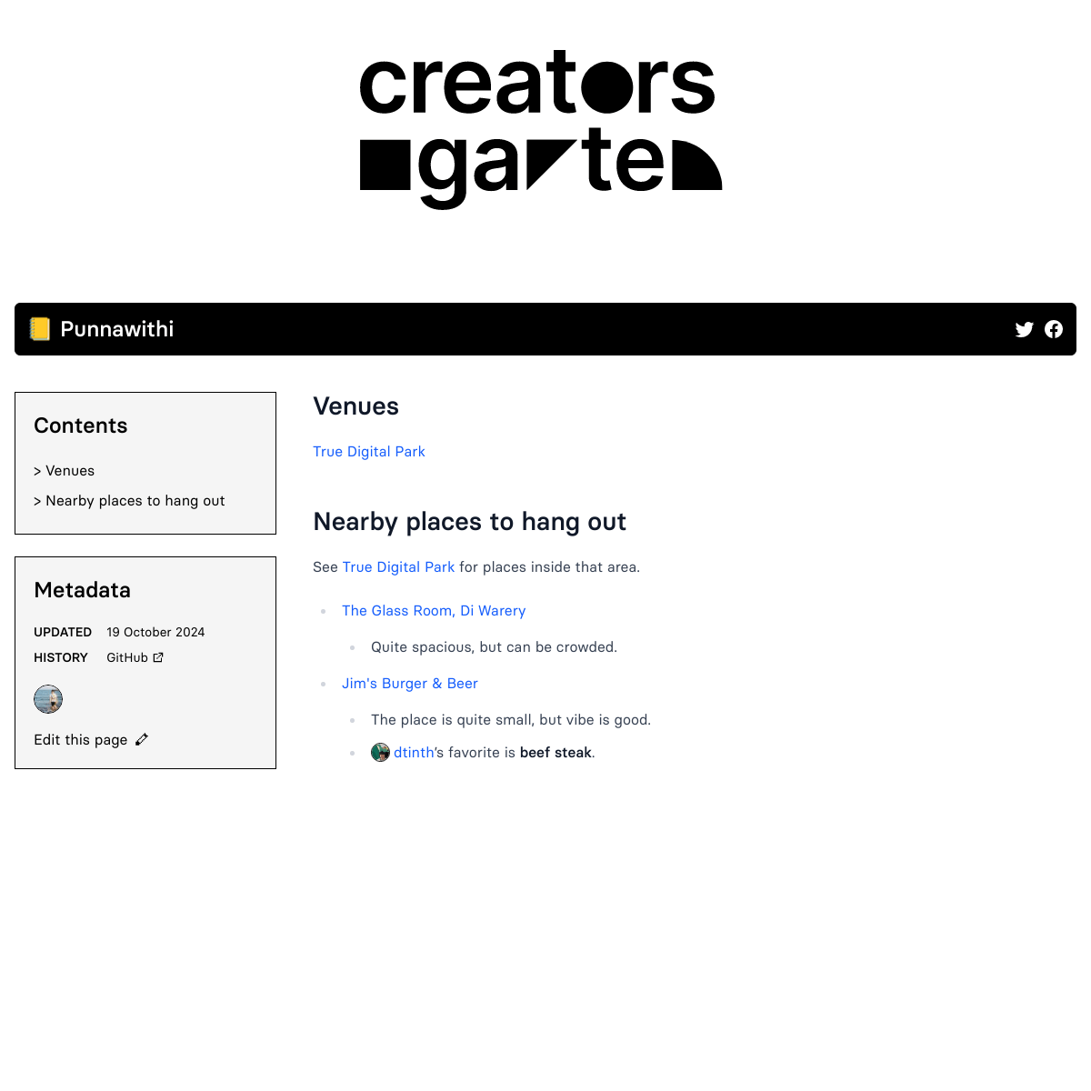 Punnawithi · Creatorsgarten