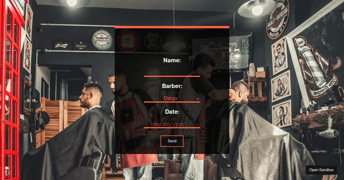 barberbookingv2 Codesandbox