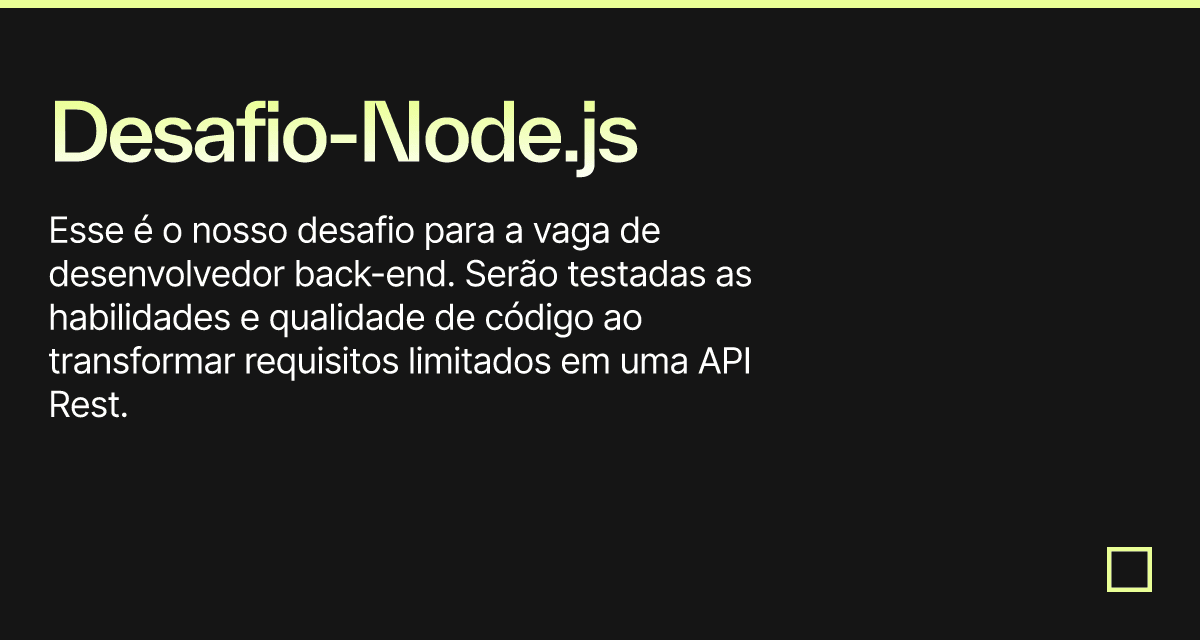 DesafioNode.js Codesandbox